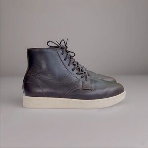 CLAE Gibson High Top Sneaker In Walrus Brown Leather Size 9